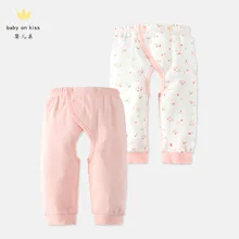 Комплект из 2 предметов; Штаны для младенцев; штаны для малышей из чистого хлопка; подштанники для новорожденных; домашние штаны