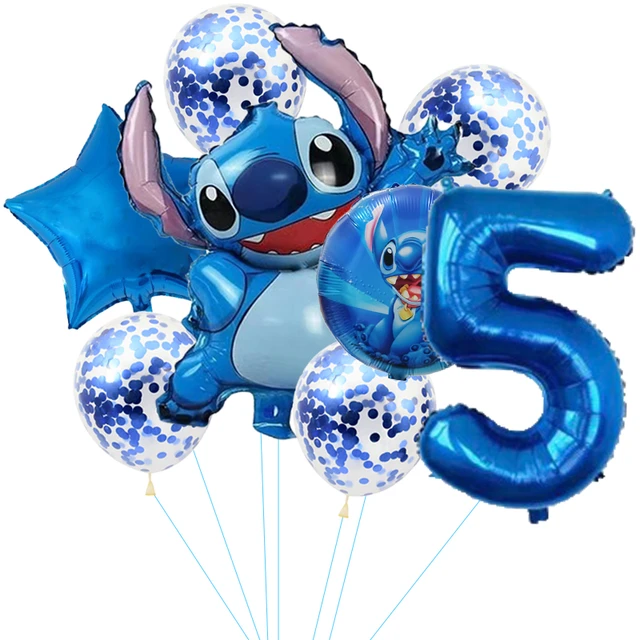 Lilo and Stitch Birthday Balloons Stitch Party Decorations Kids Birthday  Party Stitch Balloons Age Number Helium Party 