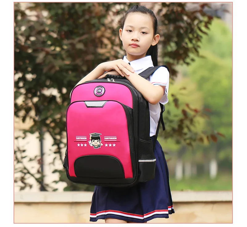 

CHILDREN'S School Bags Young STUDENT'S 1-2-3-5 First Grade Boy Wear-Resistant Burden Relieving Waterproof Backpack Women's BOY'S