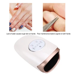 Hand Air Compression MassagerHot Compress Spa Wrist Pain Relief Massager with Air Pressure and Heat Compression US Plug 100-240V