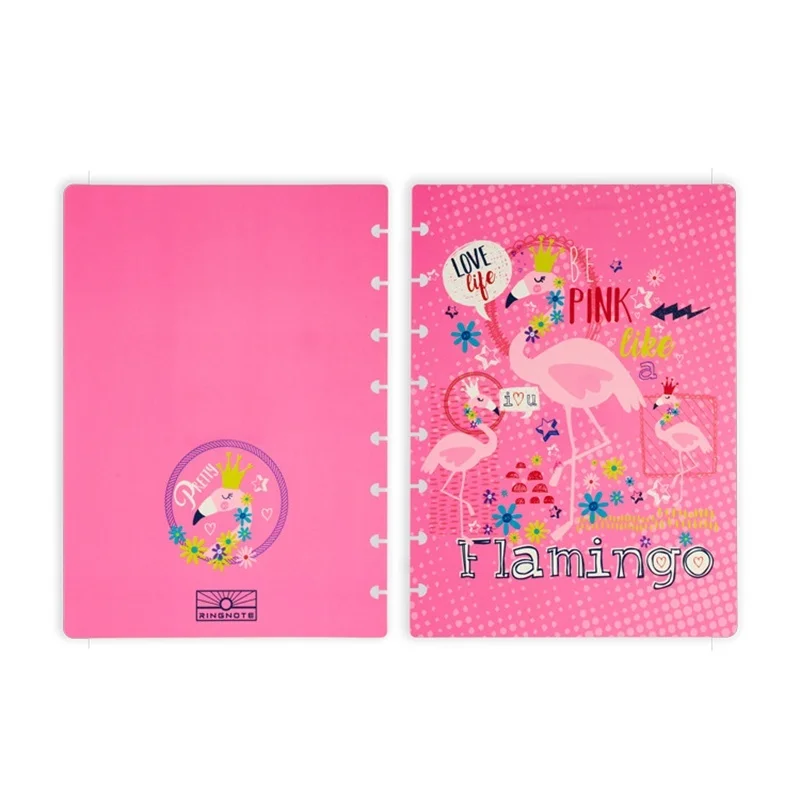 A5 PP Notebook Cover 8 Mushroom Holes PP Cover for Daily Planner Schedule Loose Leaf Paper Discbound Discs bingding accessories