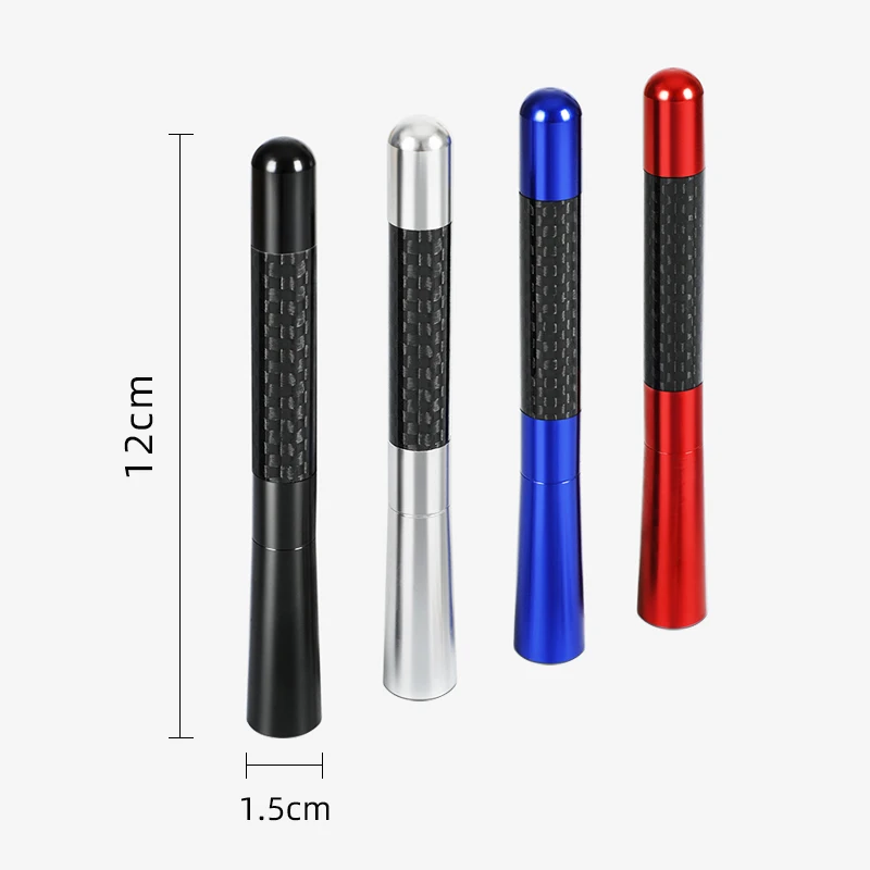 12cm Short Stubby Mast Carbon Fiber Radio Antenna Aerial Nissan Almera G15 N16 Accessories Car Styling