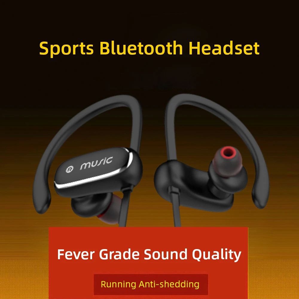 Wireless Earphone Bluetooth V5 0 Sports HD Stereo Headsets For Samsung iPhone Handsfree Call Music Earloop Earbuds Universal