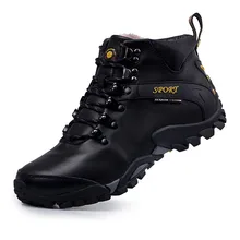 

2021 Men Snow Boots Waterproof Men Footwear Winter Ankle Boots Fur Breathable Men Winter Shoes