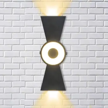 

LED Porch Sconce Light 10W Black Modern Wall Mount Lights 3000K Warm White IP65 Waterproof Outdoor Wall Light 3LEDS