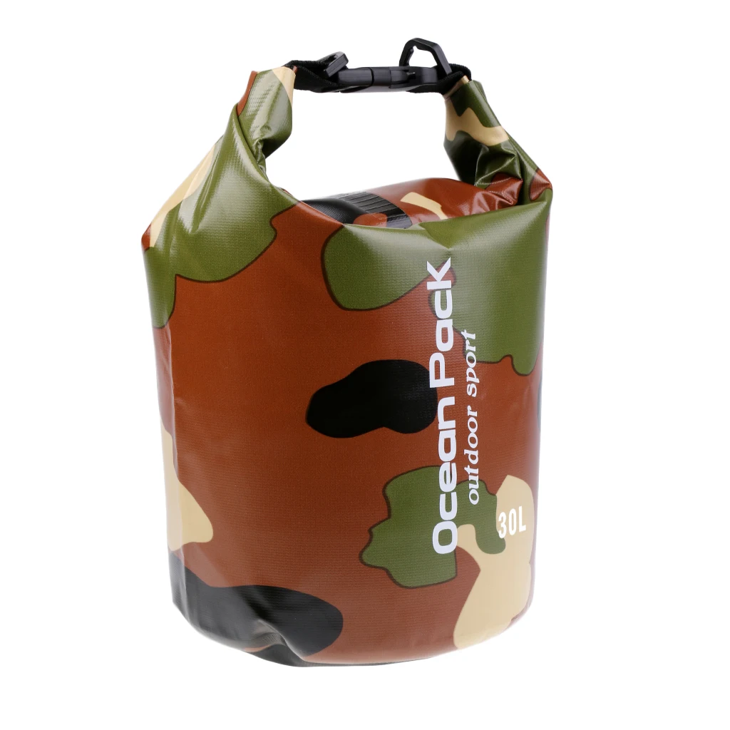 2L-30L Waterproof Dry Sack Floating Bag Travel Camping Sailing Canoe Kayak Storage Pouch for Swimming Rafting Boating