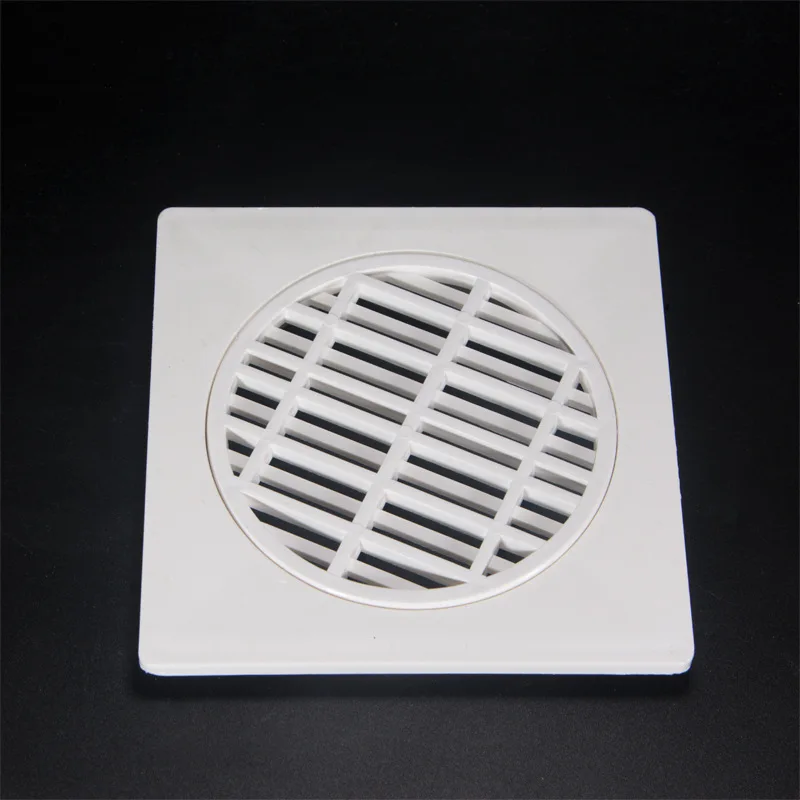 

PVC Square Floor Drain Simplicity Roof Balcony Floor Drain German Plastic Factory Price Wholesale Aware Drainage Water Supply Ac