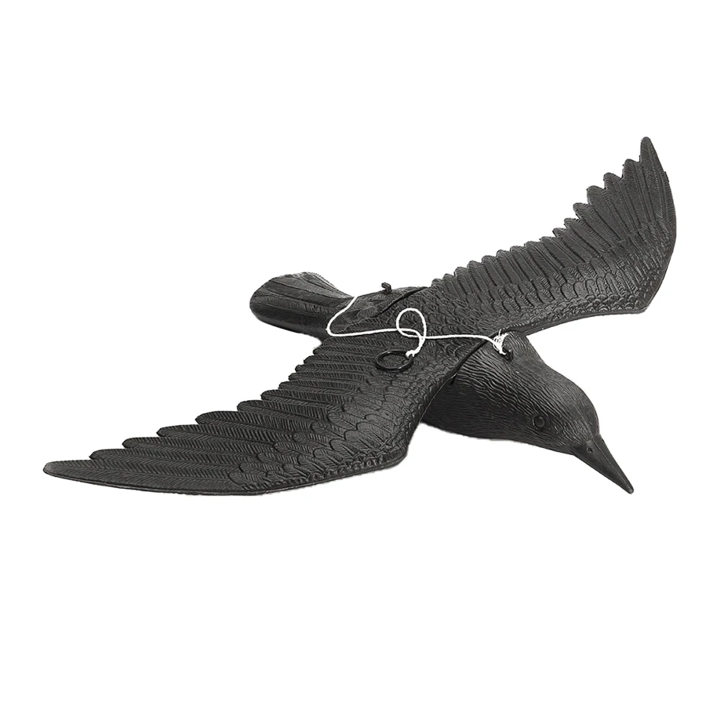 Vogelabwehr Rabe Scarecrow Crow For Pigeon Defense, Garden Bird, Black