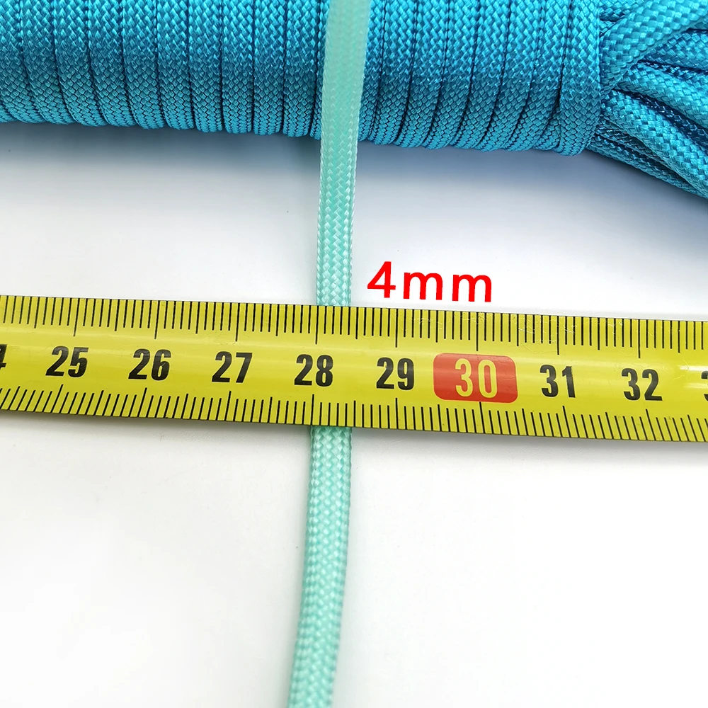 Dia 4 MM 5 10 20 31 Meters 7 stand Cores Paracord Parachute Cord Lanyard Tent Rope For Hiking Camping Clothesline DIY Bracelet