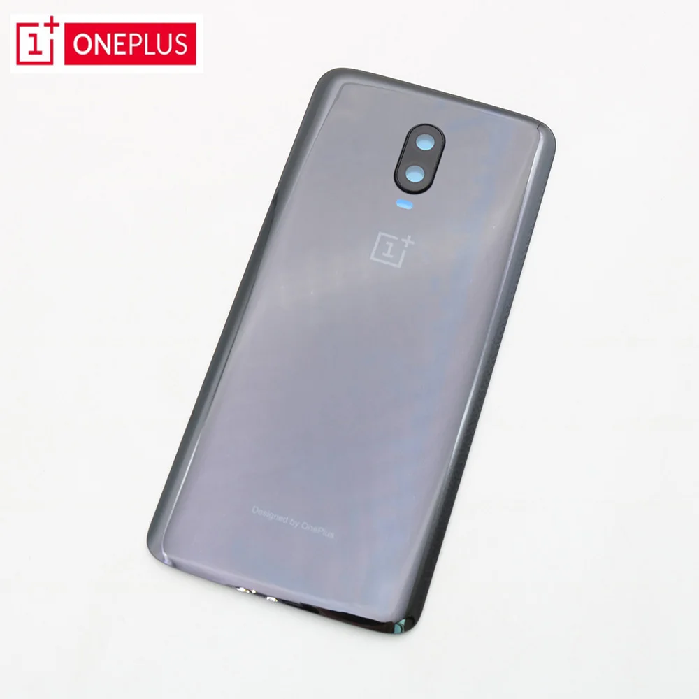 

Original Oneplus 6T 6.41" GLASS Back Battery Cover One Plus 6T Housing Case + Camera Glass Lens + Sticker
