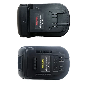 

2 Pcs Mt20Ml Battery Converter Adapter for Makita 18V/20V Bl1830 Bl1860 Bl1815 Li-Ion Battery, 1 Pcs for Milwaukee M18 & 1 Pcs f