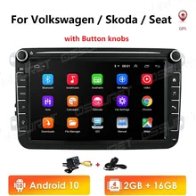 Автомагнитола 2DIN на Android 10 для VW POLO GOLF 5 6 POLO PASSAT B6 CC JETTA TIGUAN TOURAN EOS SHARAN SCIROCCO CADDY с 4G GPS Navi
