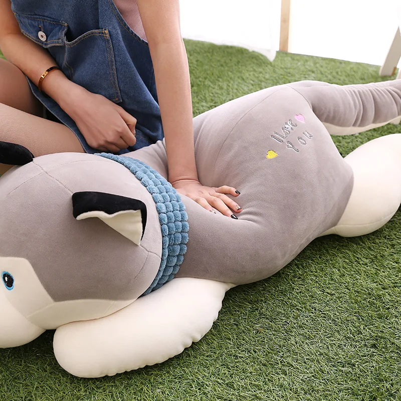 

Husky Plush Toys Software Two Ha Doll to Sleep with Pillow Send Goddess Birthday Gift