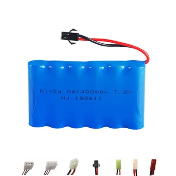 

7.2v 1400mah NiCD Battery For Rc toys Car truck Tanks Trains Robot Gun part Ni-CD AA 7.2v Rechargeable Battery 1Pcs For rc boats