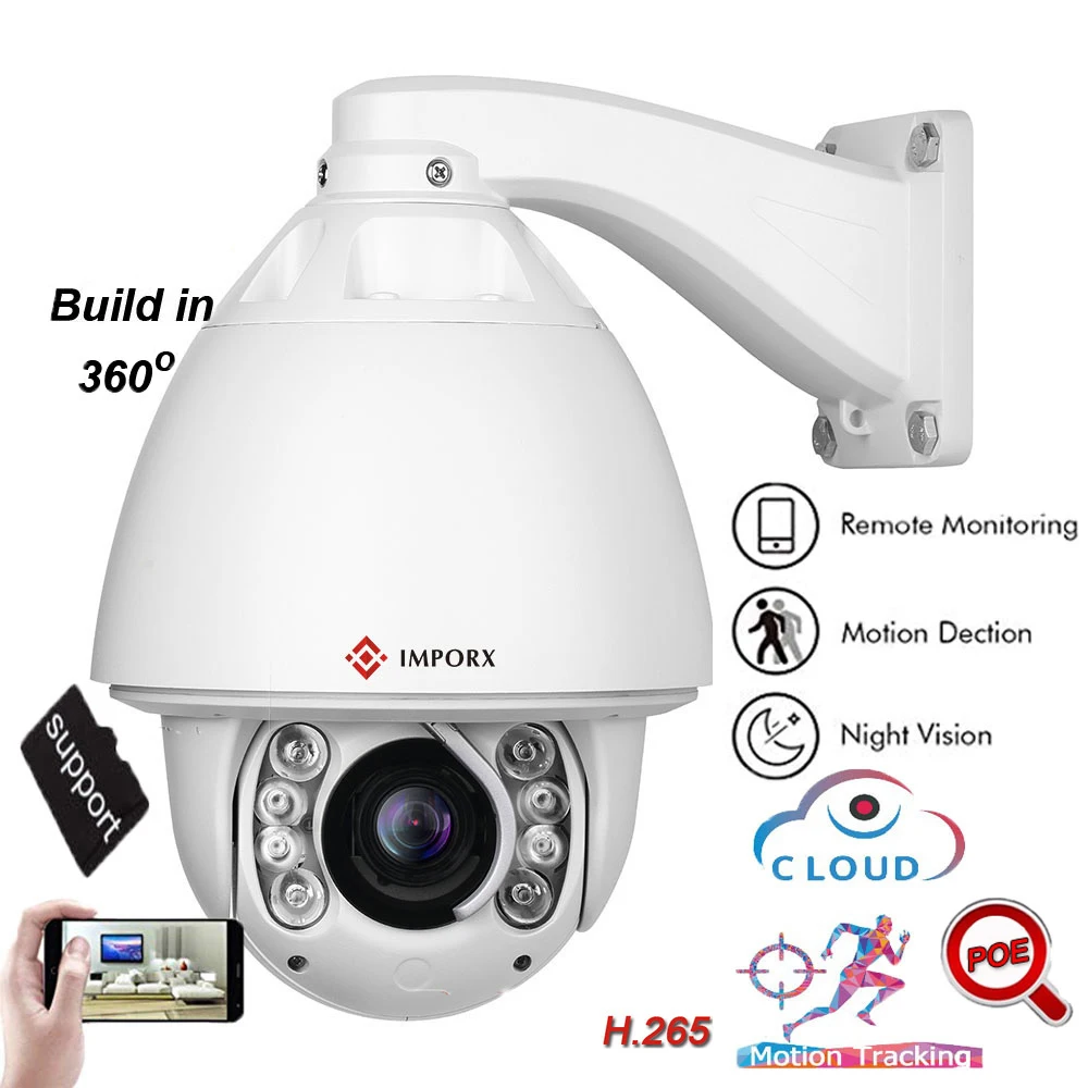 Авто слежение 5 ''PTZ IP камера высокая скорость купольная камера IP 2MP/3MP/2MP 20X оптический зум Открытый водонепроницаемый ONVIF CCTV CAM