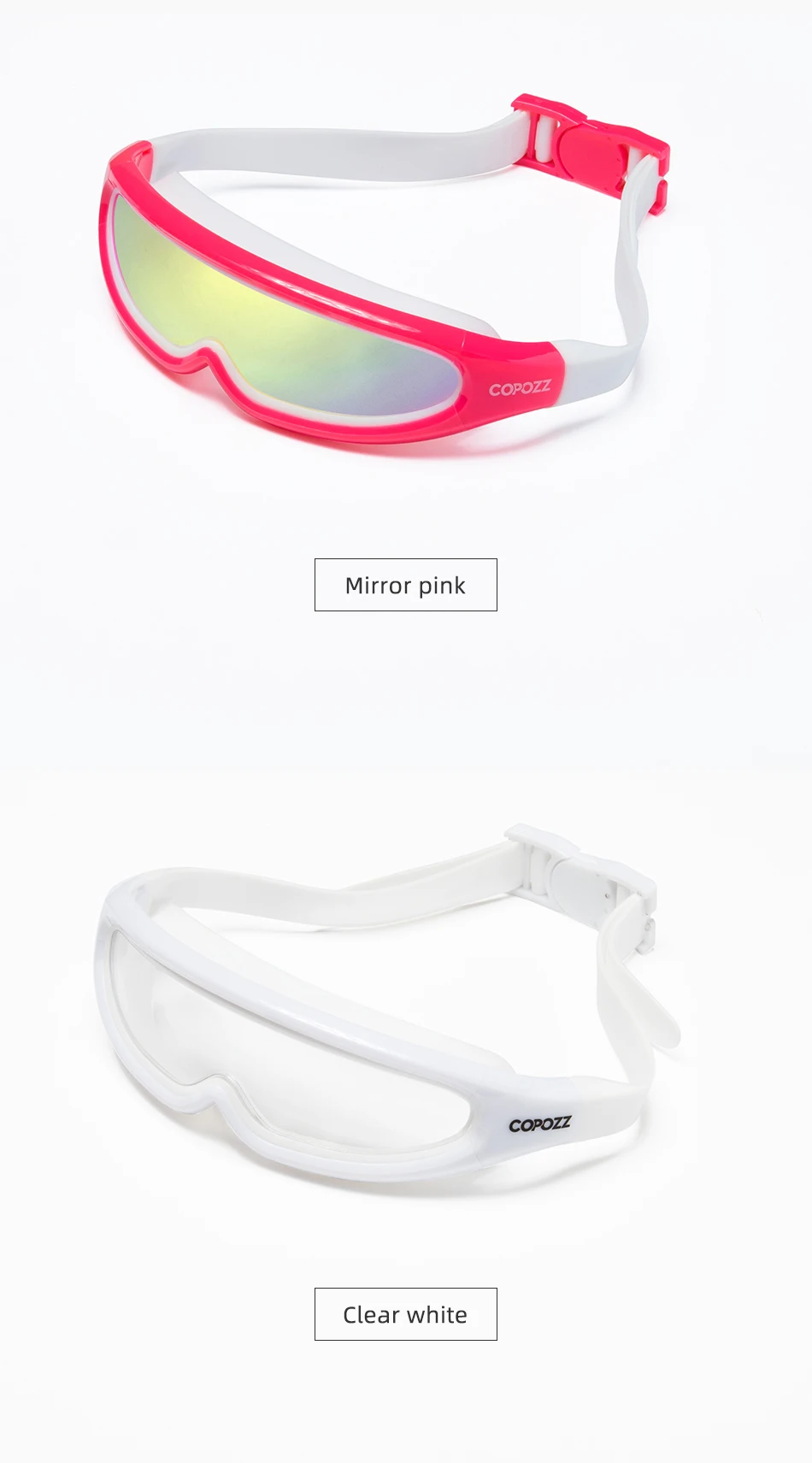 COPOZZ профессиональные очки для плавания для детей, детские УФ-противотуманные водонепроницаемые Регулируемые очки для плавания в бассейне, очки для плавания