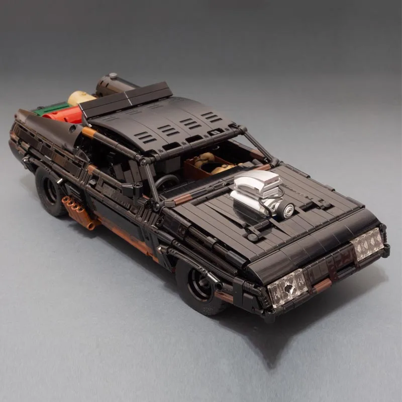 US $72.24 2020 New Black Interceptor Rc Muscle Car Supercar Moc35846 Technic Model Blocks Building Blocks Bricks Toy Kid Gift Lepinings