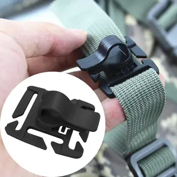 

Drop shipping 5pcs Drinking tube clip rotatable molle hydration bladder drinking tube trap hose webbing clip molle fits