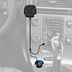 Encendedor de cigarrillos manos libres con Base magnética, Kit de coche Compatible con Bluetooth, MP3, adaptador receptor de Audio y música de 3,5mm, Cargador USB, oferta