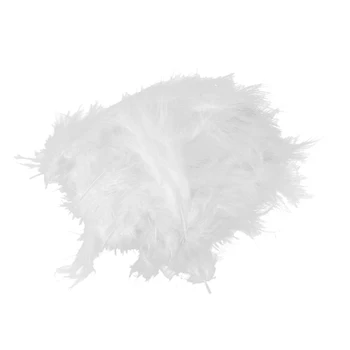 

100pcs Fluffy Marabou Feathers Party Wedding Trim Trimming Decor DIY 8-15 cm White