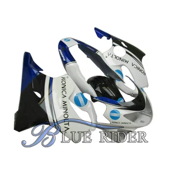 

Motorcycle Fairing kit for Honda CBR600 F4 99 00 CBR600F4 1999 2000 F4 CBR600 ABS Fairings set bodywork white black Blue Rider