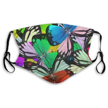 

Fillter Cloth for Men Color Butterfly Adjustable Waterproof Cloth Dustproof Ear Loops for Running Double Protection