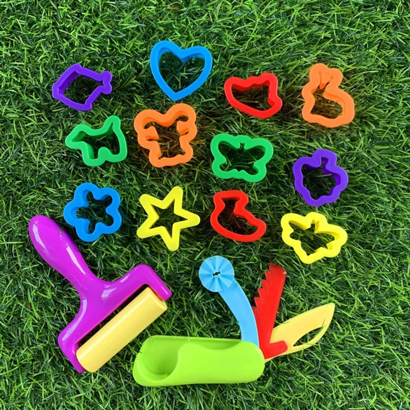 Slimes Soft Clay Flower Animals Letter Number Tool Plasticine Modeling Cutter Plastic Sculpture Play Dough Toys play dough tools,slime kit,modelling clay