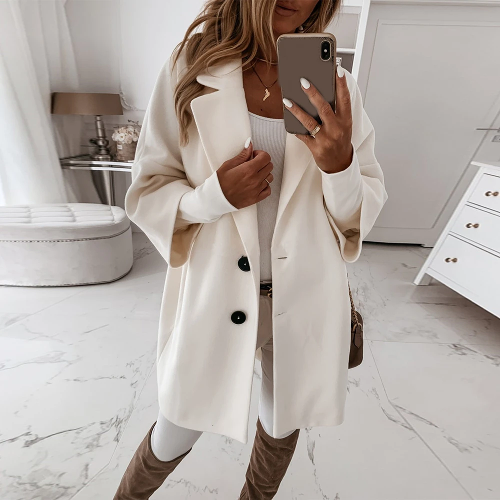 Three quarter wool coat ladies Clearance