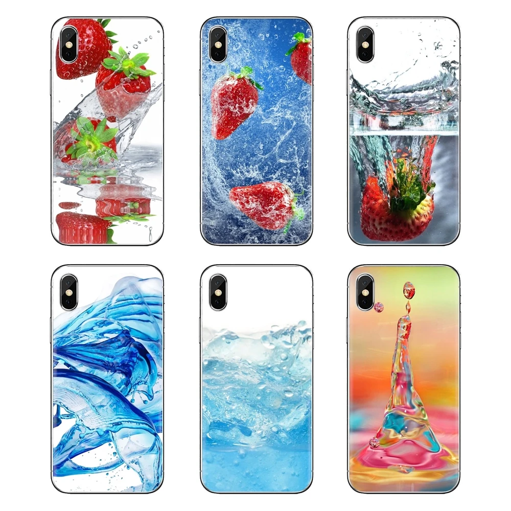 Для Xiao mi 6 A1 Max x 2 5X 6X Red Note 5 5A 4X 4A A4 4 3 Plus Pro силиконовый чехол для сумки клубника вода