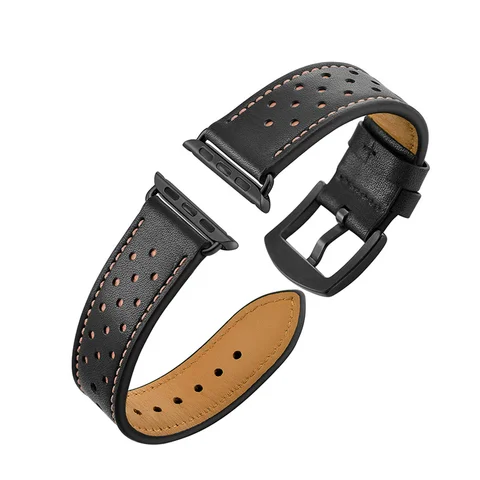 strap for Apple watch 6 band 44mm 40mm 42mm 38mm First layer Cowhide belt correas bracelet iWatch series 3 4 5 se 6 Band