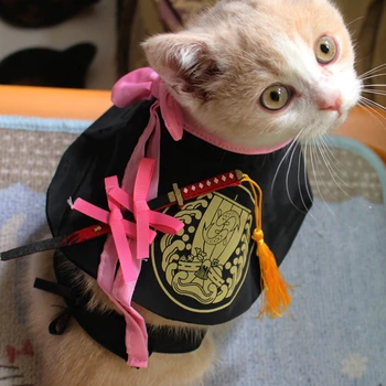 

Creative Cartoon Cat Clothes Novelty Chinese Apparel Clothes Pet Cat Costume Outfits Vestiti Per Gatti Pet Accessories YY50CT