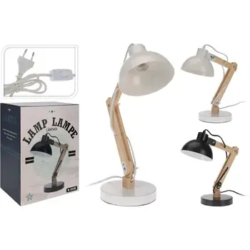 

Headtorch desk top or desk. Manufactured in METAL and wood. White or black Color choose Thy. Dimen high 50cm