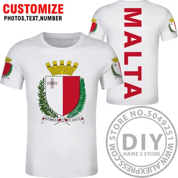 

MALTA t shirt diy free custom made name number mlt t-shirt nation flag mt republic of maltese country college logo photo clothes
