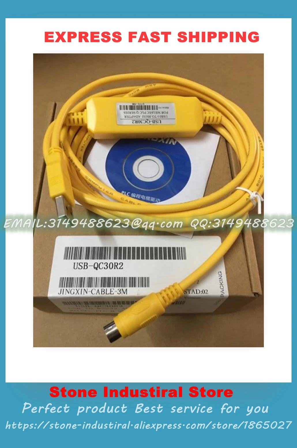 Q Series PLC RS232 Adapter Program Cable USB-QC30R2 New | Обустройство дома