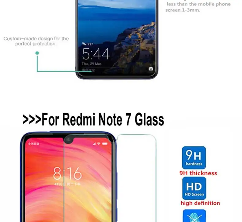 Защитное стекло на Xiaomi Redmi 7 7A 6 6A Redmi 6 K20 Pro S2 Note 7 6 8 Pro закаленное защитное стекло для экрана Защитная пленка