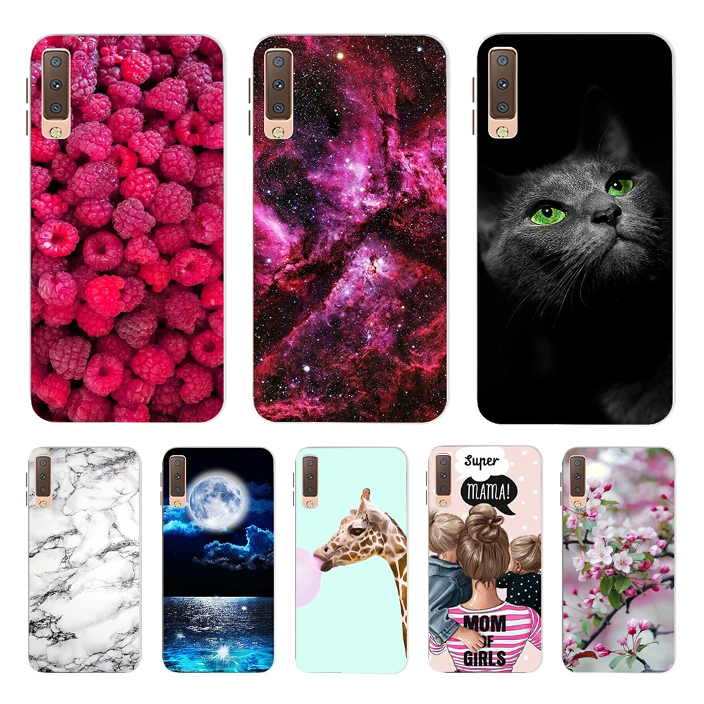 Soft Silicone TPU Case For Samsung Galaxy A3 A5 A6 A7 A8 2016 2017 2018 Back A750 A520 A510 A530 Phone Cove | Мобильные телефоны и
