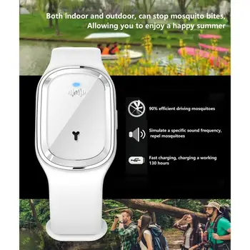 

Ultrasonic Mosquito Repellent Wristband Anti Mosquito Bracelet Waterproof Pest Insect Bugs For Pregnant Kids