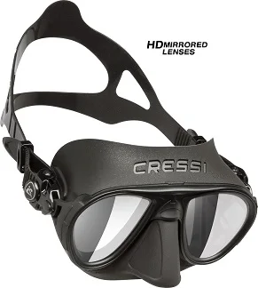 BLACK HD Cressi CALIBRO Divng Mask - Цвет: BLACK HD