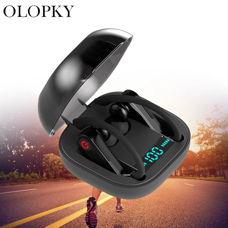 

Bluetooth Wireless Earphones Stereo Headphone In-ear Earbuds True Hifi TWS Sport Headset With LED Digital Display Touch Control