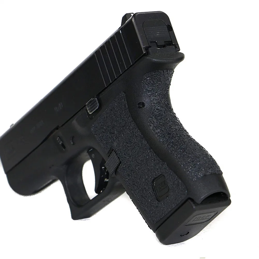 Тактическая нескользящая резиновая текстурная клейкая лента на заказ для Glock 42 пистолет Magwell ручка кобура. 380 аксессуары для журналов