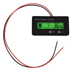 Fashiondigital Multimeter, Meter Battery Capacity Voltmeter Meter Monitor, Battery Indicator Monitor Module Detector Reader