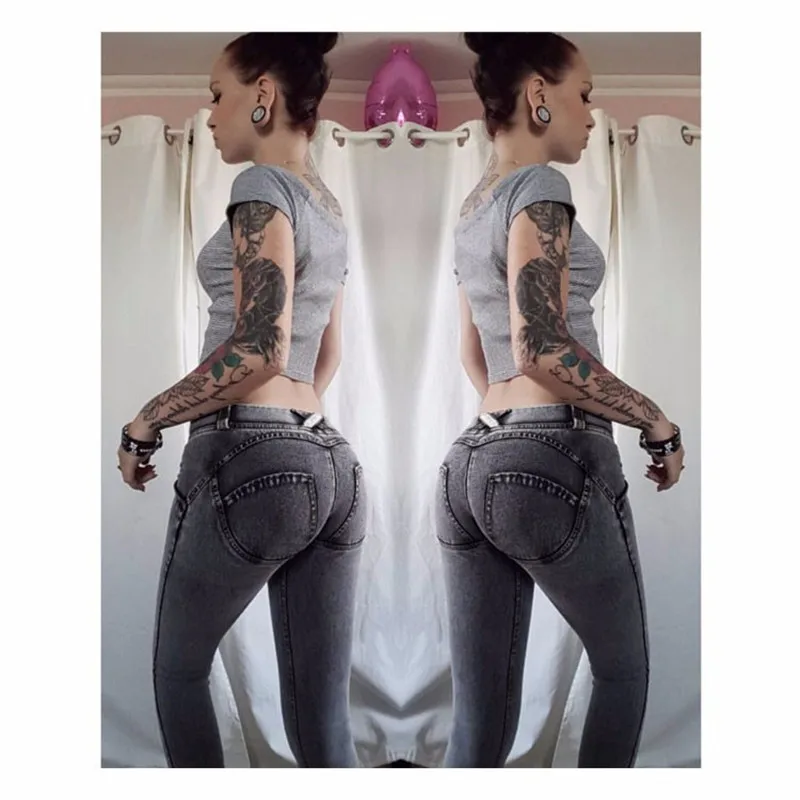 Женские однотонные сексуальные джинсы, джинсы, обтягивающие джинсы с высокой талией для Женщин, Модные узкие брюки-карандаш