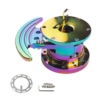 

Universal Colorful Racing Steering Wheel Quick Release Hub Kit Adapter Body Removable Snap Off Boss Kit