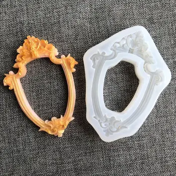 

Handmade Photo Frame Resin Mold Silicone Picture Frame Fondant Candy Chocolate Resin Mold Art Craft Tools