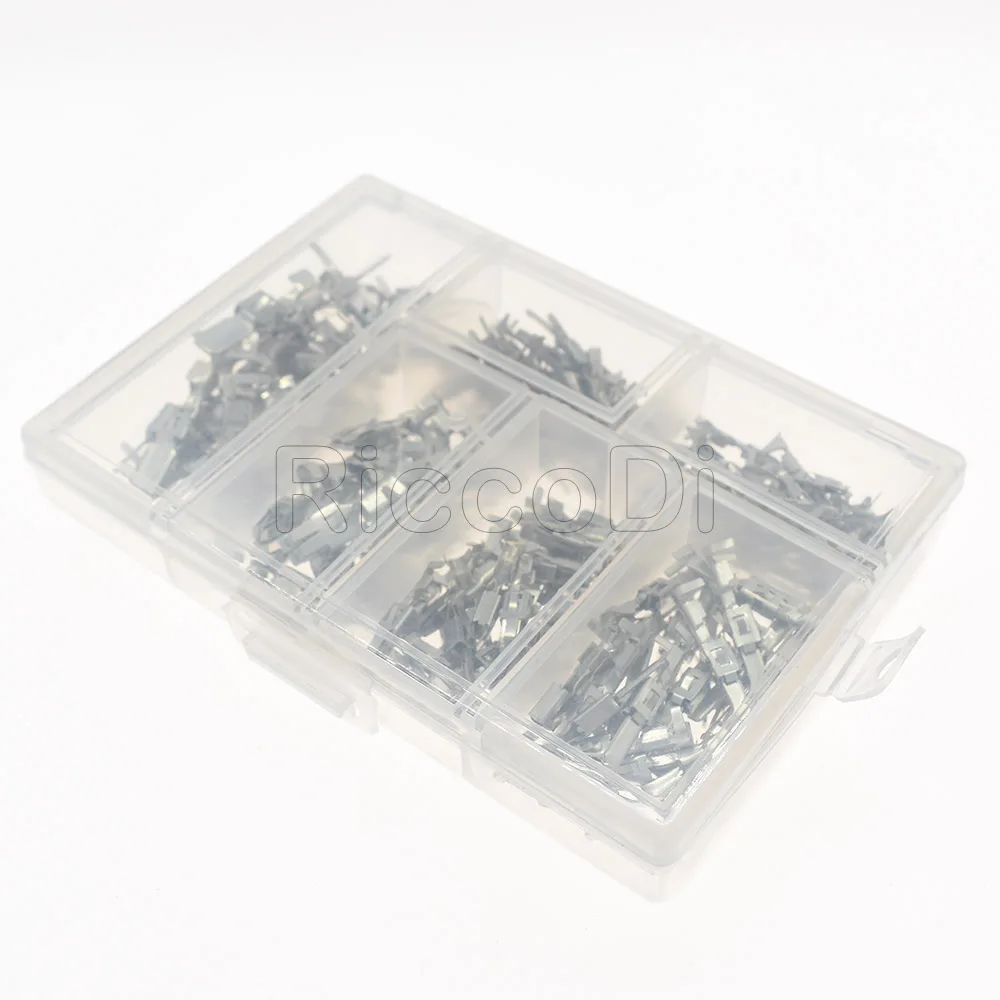 Boschs 커넥터 단자용 암수 압착 와이어 단자 964296-1 964286-1, 1.5 3.5 6.3mm, 1 박스 180 개