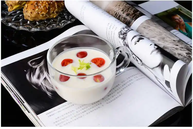 Овсяная чашка, чашка для завтрака, чашка для молочных зерен, стеклянная чашка, домашняя Милая чашка для воды с большим животом, большой рот, стакан, чашки и кружки для путешествий