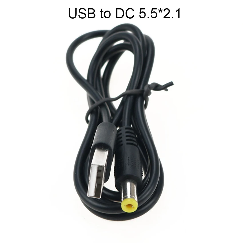 

5.5*2.1mm USB to DC Power Cable DC Power Plug USB 5V Charger power Cable Barrel Power Cable Quick Connector For MP3/MP4