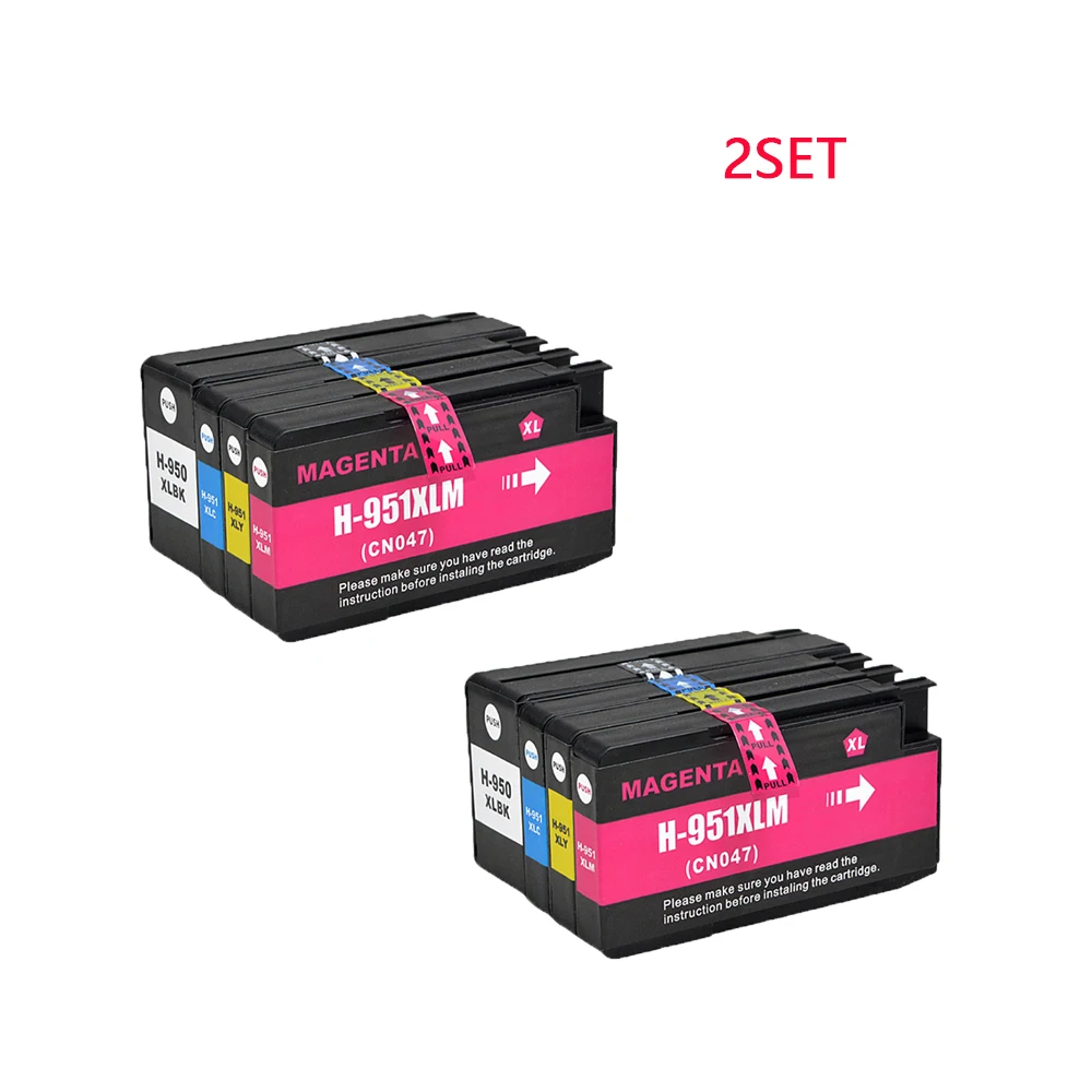 For HP 950XL 951XL 950 951 XL Replacement Ink Cartridge For HP Officejet Pro 8100 8600 8610 8620 251dw 276dw 