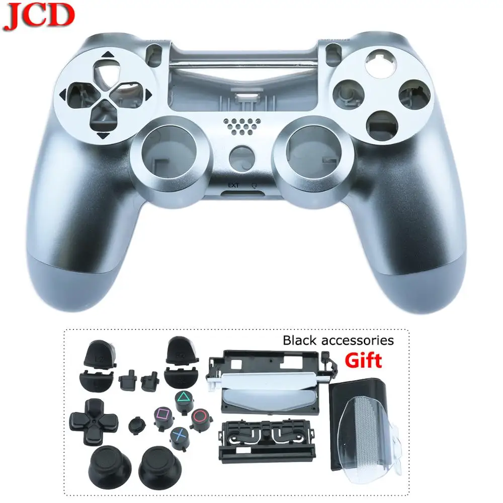 JCD Серебряная Замена камуфляжного корпуса чехол для Playstation 4 Pro PS4 Pro контроллер JDS 040 Верхняя Нижняя оболочка