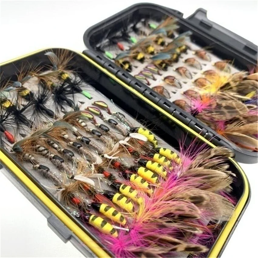  Goture Fly Fishing Flies Kit - 10pcs Fly Fishing Lures - Fly  Fishing Assortment Kit for Bass Trout Salmon Fishing - Dry Flies Wet Flies  Streamers Nymphs : Sports & Outdoors